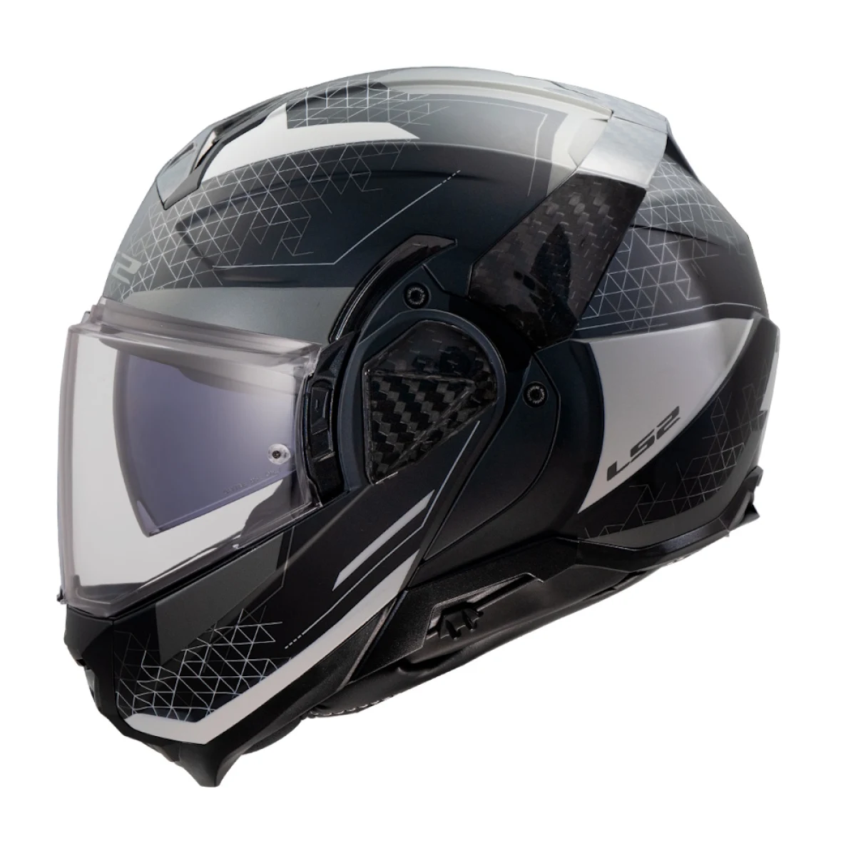 LS2 FF910 Advant II Astral Grey 3XL (65-66) · záber 8