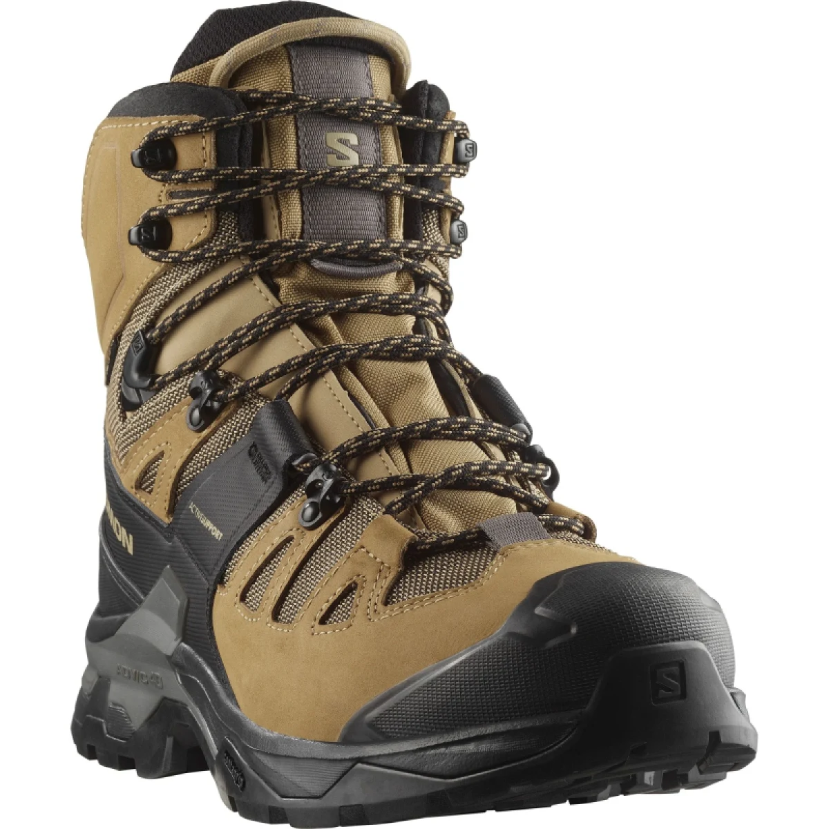 Pánská kotníková turistická obuv SALOMON Quest 4 GTX M kelp black castlerock · záber 3