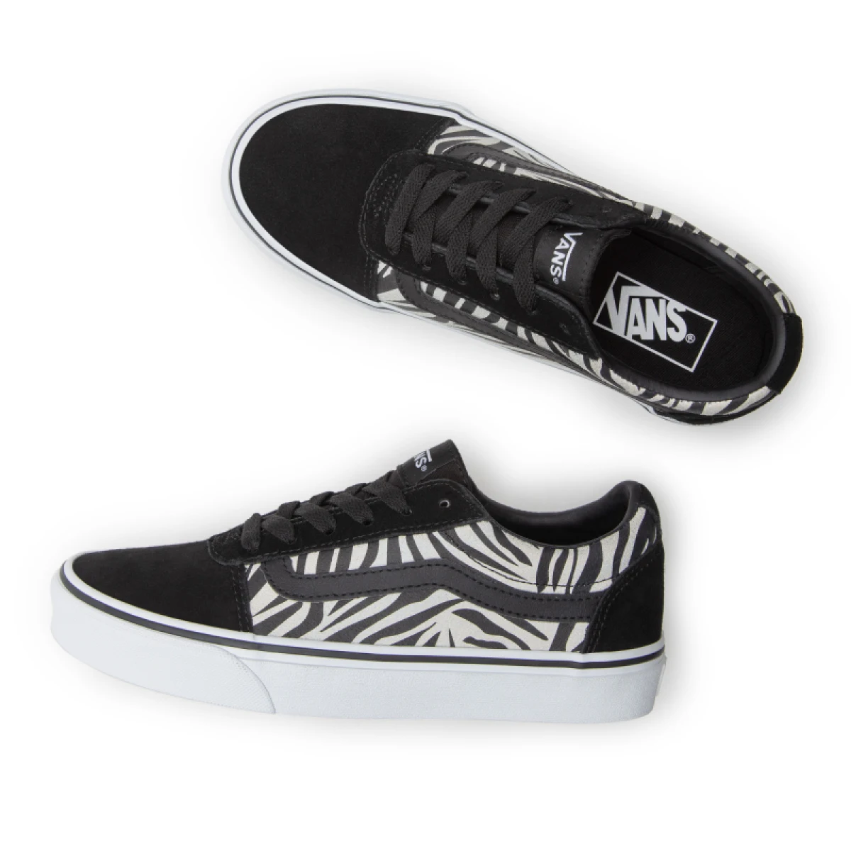 Dámská vycházková obuv VANS WM Ward MTLC ZBR black white · záber 5