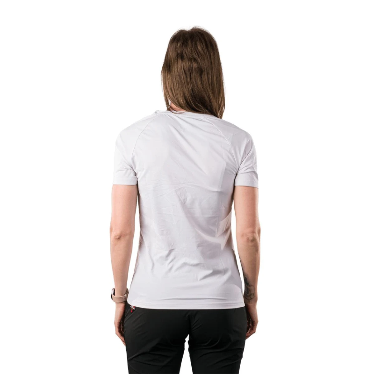 Dámske turistické tričko s krátkym rukávom NORTHFINDER INES-529creamwhite · záber 4