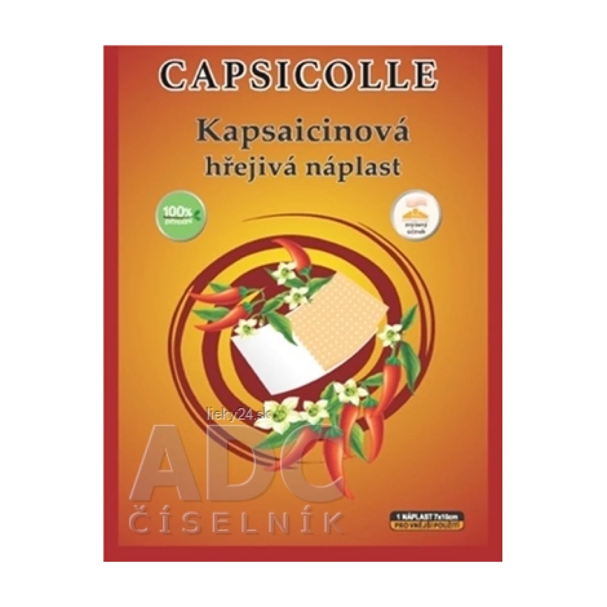 Kapsaicínová hrejivá náplasť CAPSICOLLE 7X10CM · záber 1