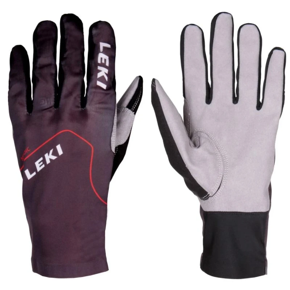 Leki Nordic Skin běžecké rukavice - Barva: čierna · záber 1