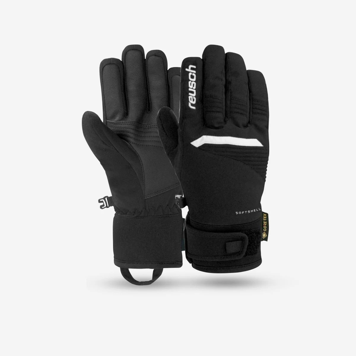 REUSCH Detské lyžiarske rukavice Sonic GTX Reusch čierne 12 rokov · záber 1