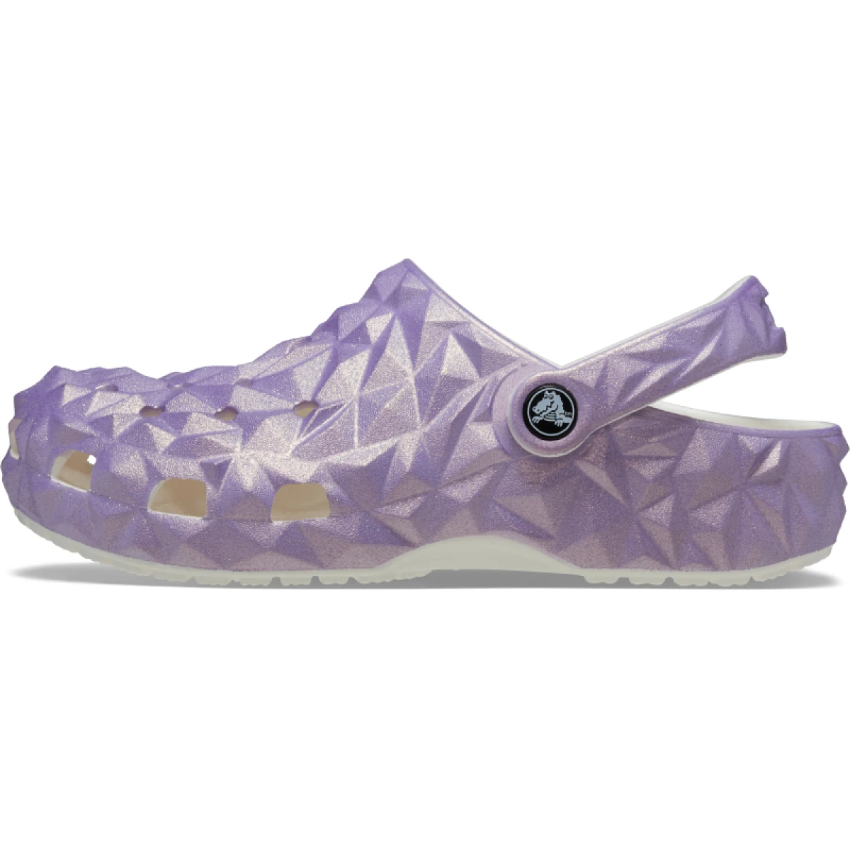 Kroksy (rekreační obuv) CROCS Classic Iridescent Geo Clog white · záber 2
