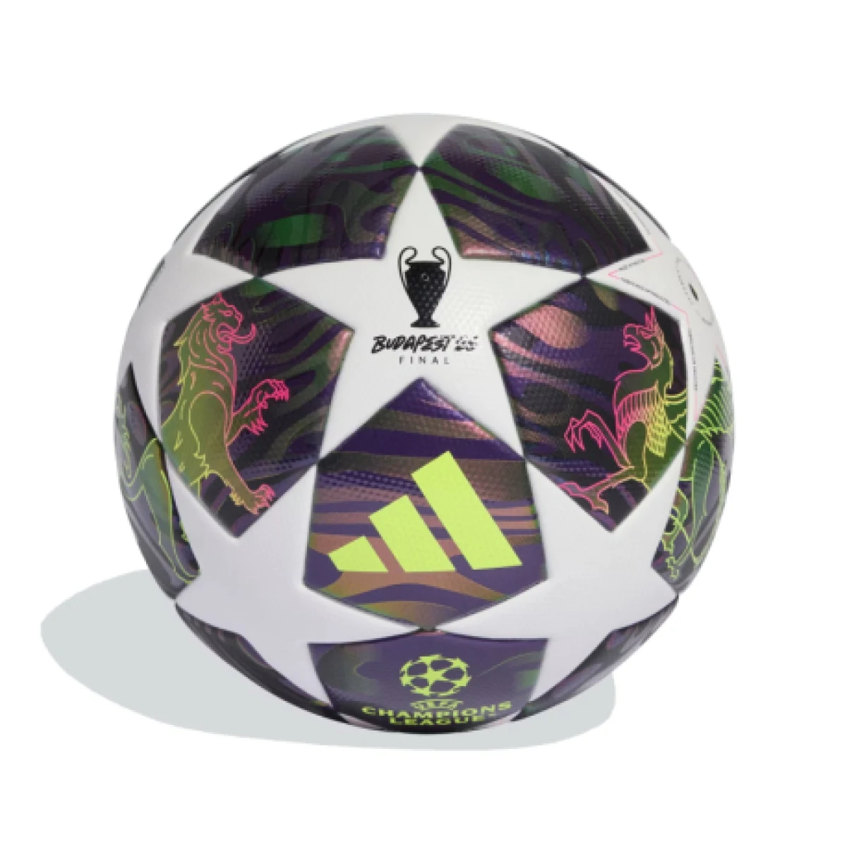 Futbalová lopta ADIDAS UCL LGE BOX F DPURPL WHITE SYELLO · záber 1