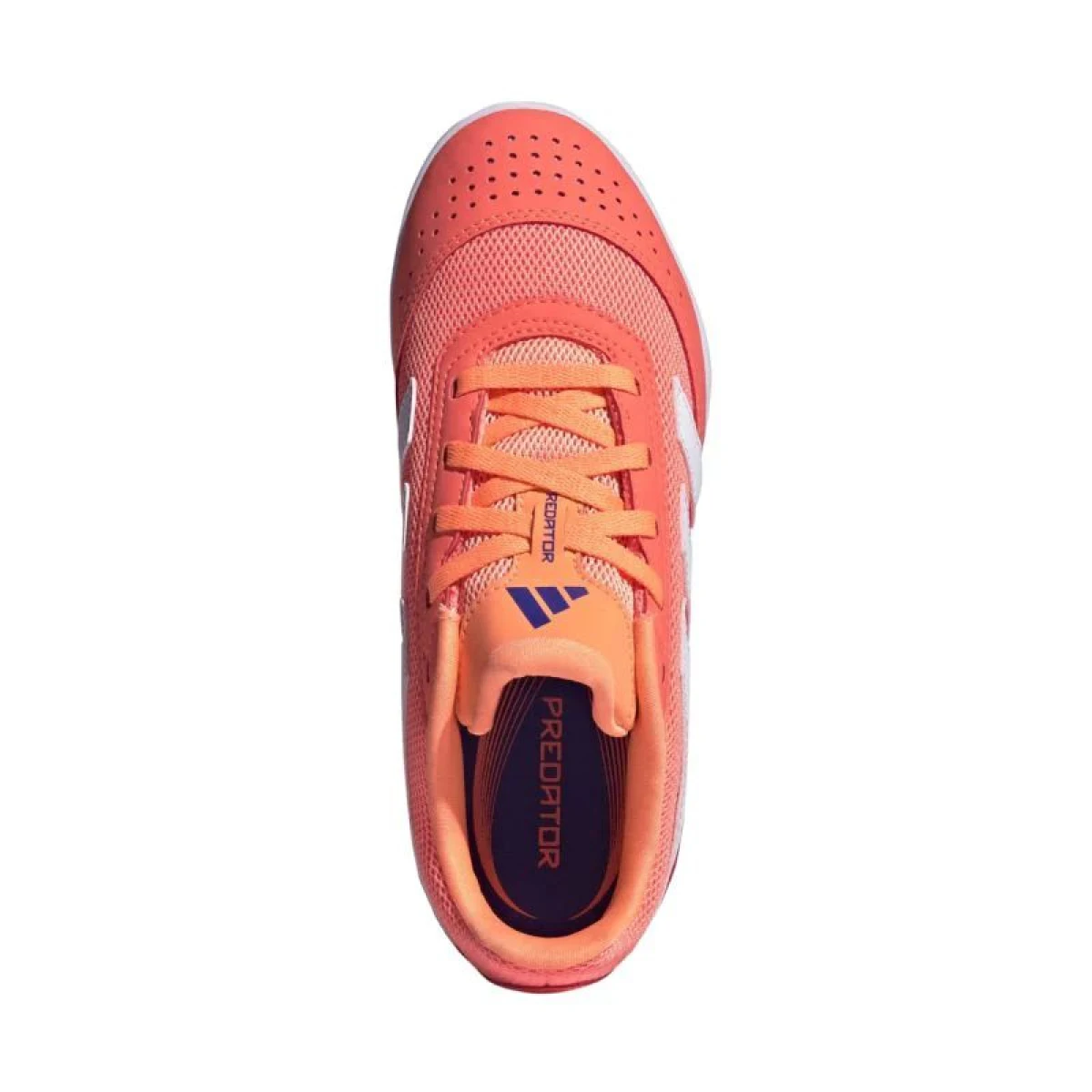 Chlapčenské futbalové kopačky halové ADIDAS Predator Club Jr IC signal coral cloud white beam orange · záber 4