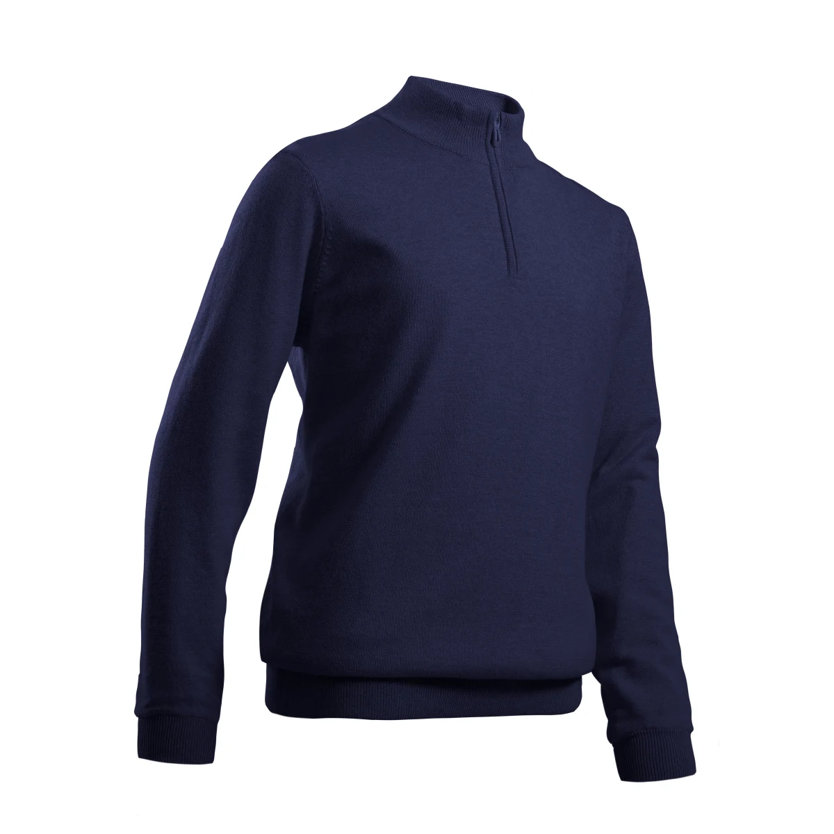 INESIS Detský golfový pulóver do vetra modro-čierny 10-11 r (141-150 cm) · záber 2