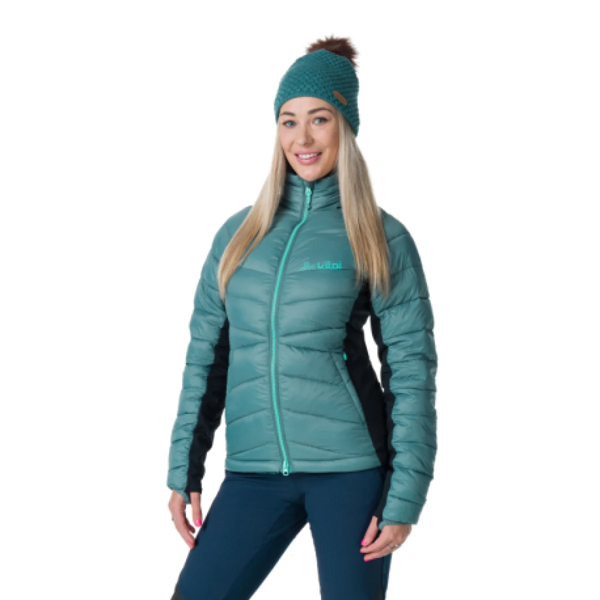 Dámská bunda na skialp KILPI ACTIS-W-Green · záber 1