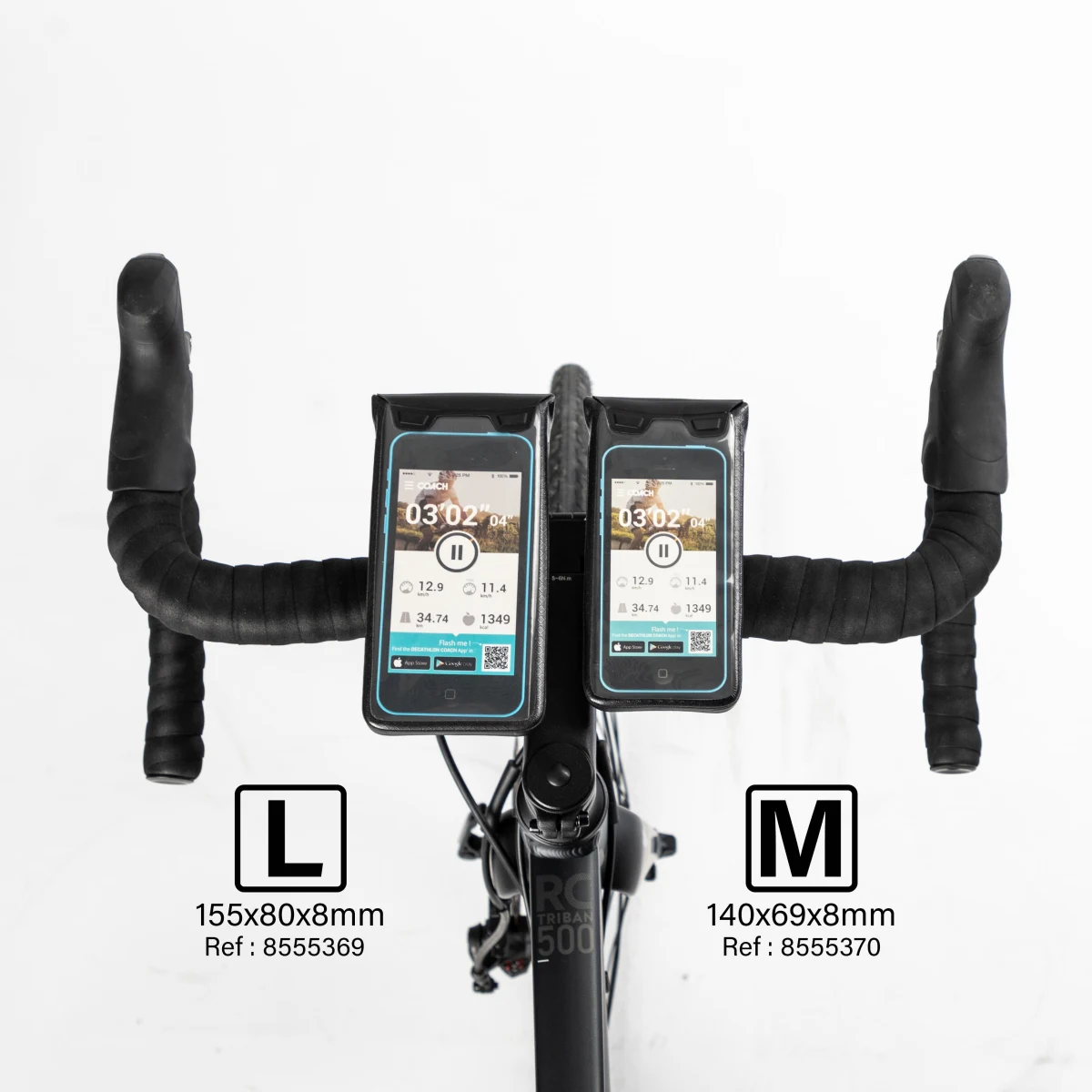 DECATHLON Cyklistické puzdro na smarfón nepriepustné 900 L bez · záber 2