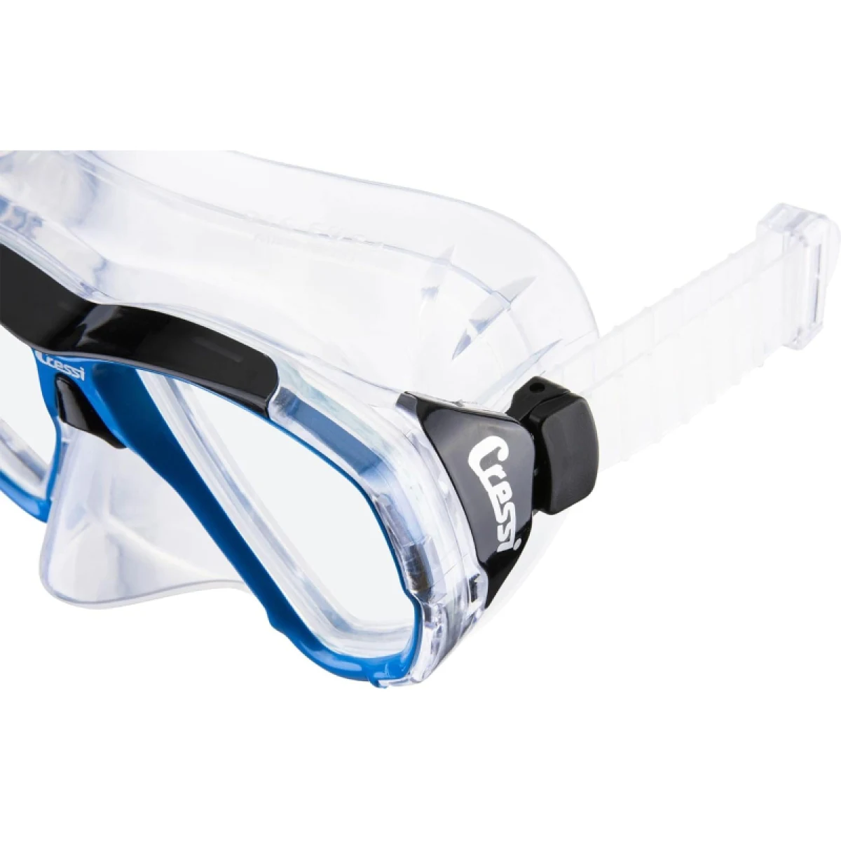 Potápačská maska CRESSI BIG EYES MASK SIL CLEAR FRAME AZURE · záber 4