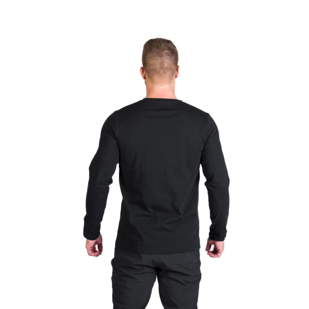 Pánské turistické tričko s dlouhým rukávem NORTHFINDER STEWART-269black · záber 4