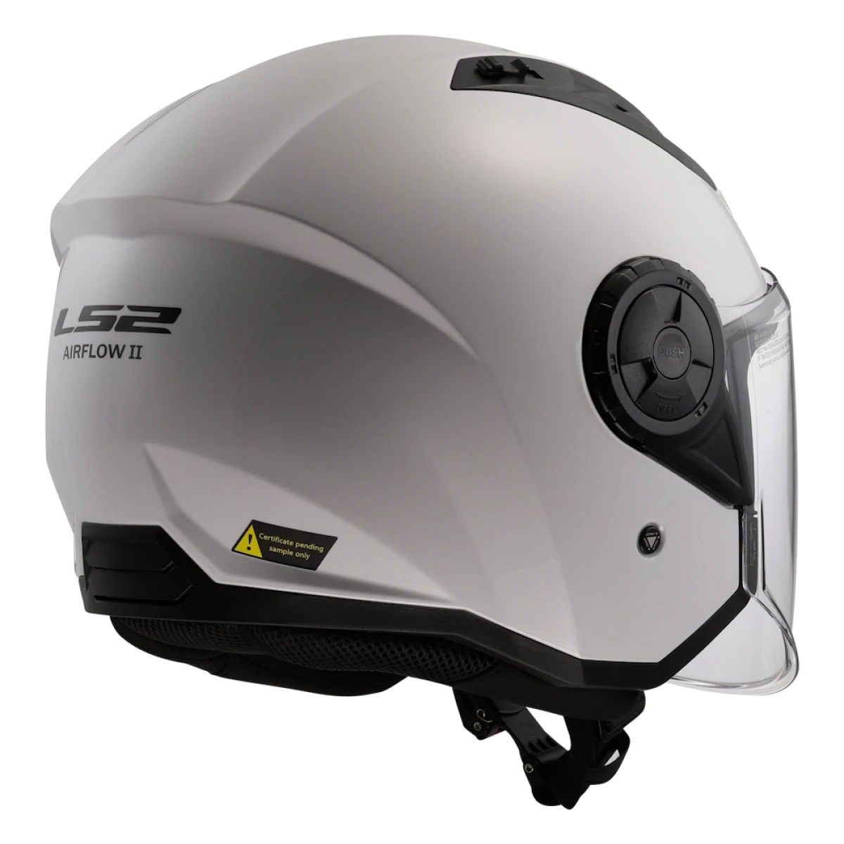 LS2 OF616 Airflow II Solid Gloss White 3XL (65-66) · záber 4