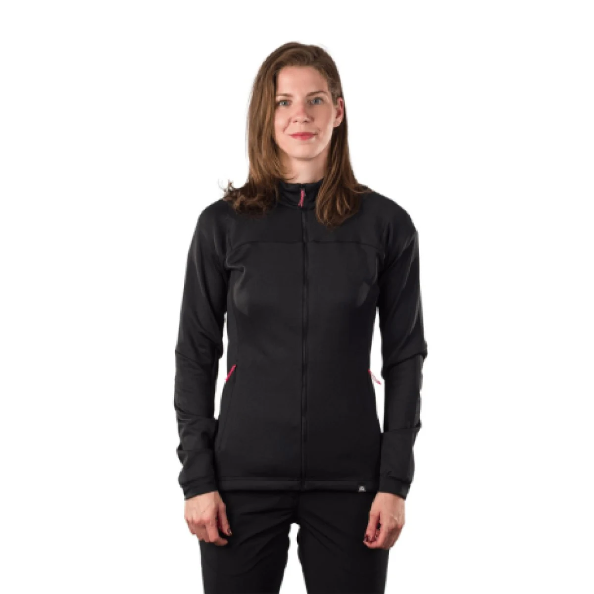 Dámska turistická flisová mikina so zipsom NORTHFINDER ANGELES-269black · záber 1