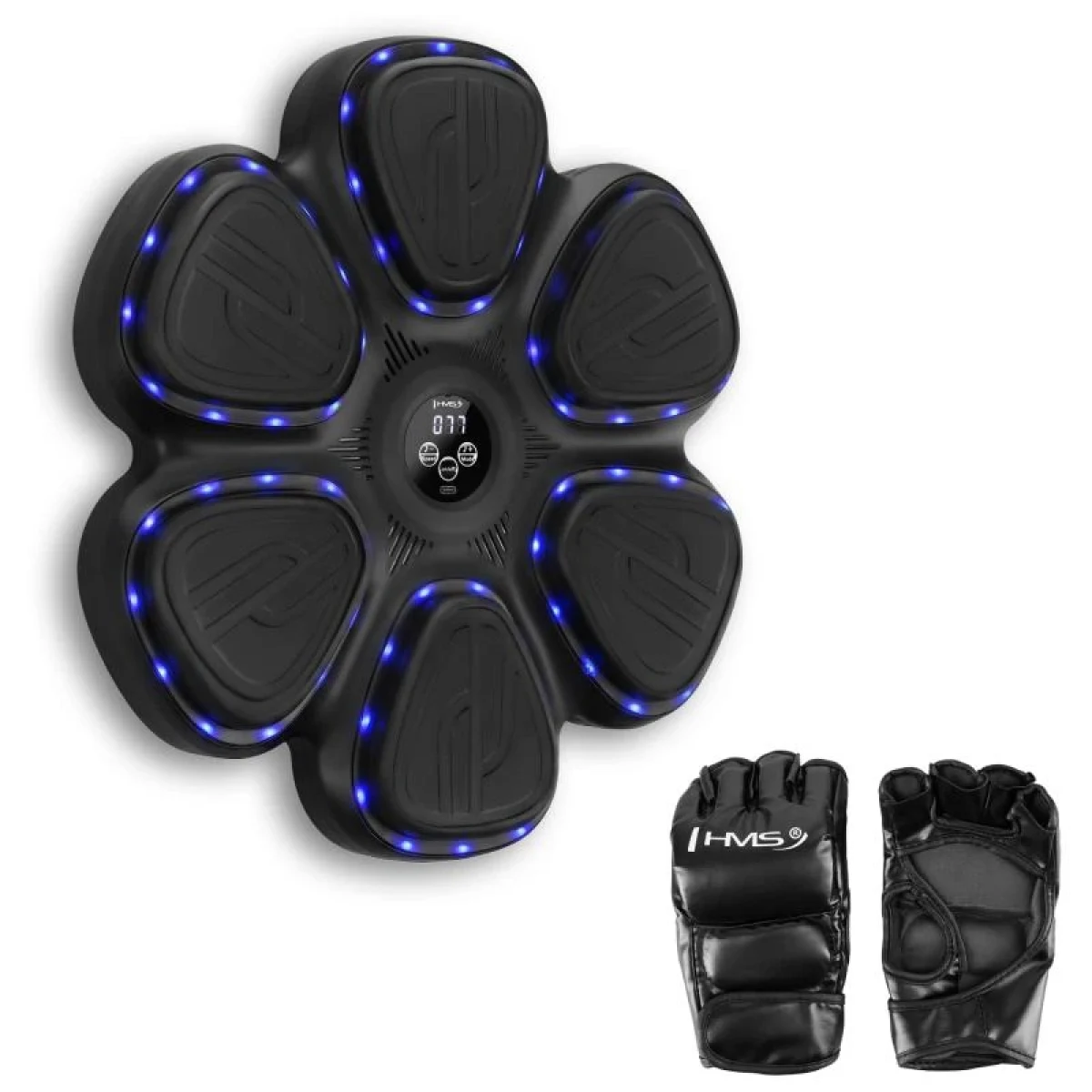 HMS Elektronický boxerský terč TB12 s LED, Bluetooth a rukavicemi (Music Boxing Machine) · záber 1