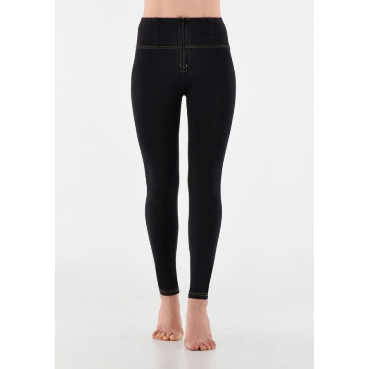 Női jeggings nadrág FREDDY WR.UP® skinny high waist push up jeggings in organic fabric-Black · záber 2
