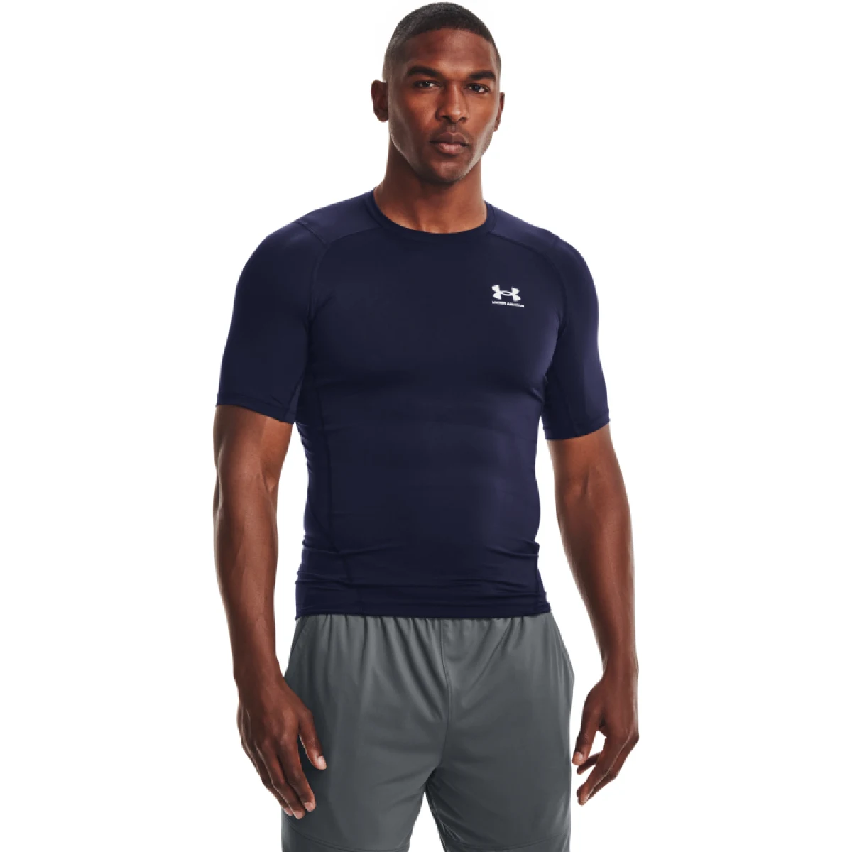 Pánské kompresní tričko s krátkým rukávem UNDER ARMOUR UA HG Armour Comp SS-NVY · záber 5