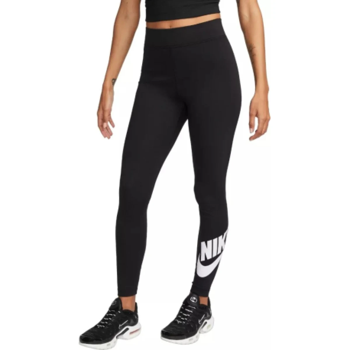 Dámské legíny NIKE W NSW NK CLSC GX HR TIGHT FTRA BLACK WHITE · záber 1