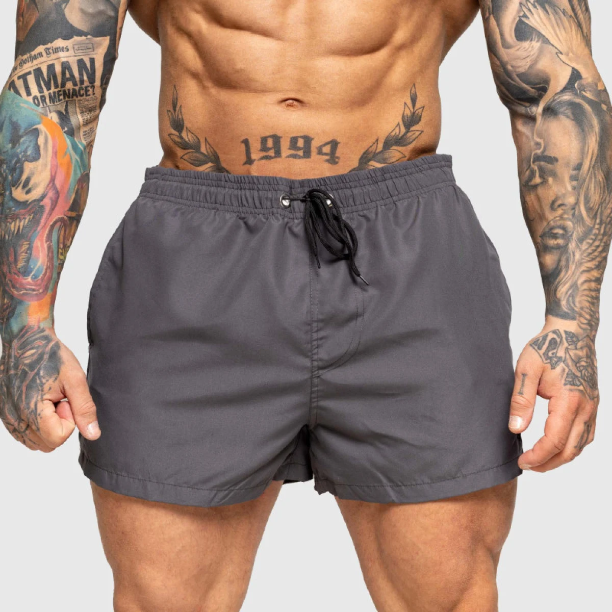 Pánské plavky Iron Aesthetics Beach Mode, šedé · záber 2