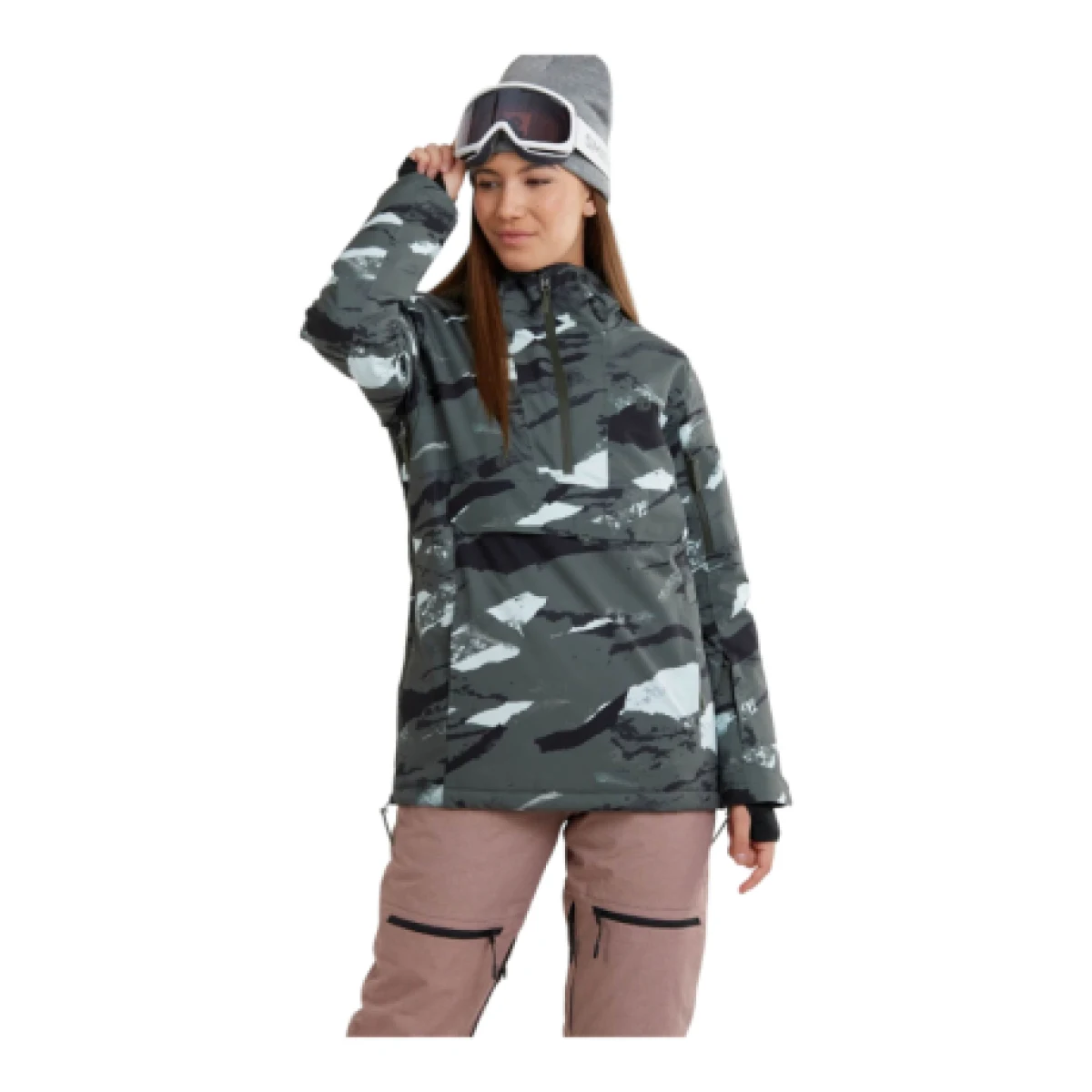 Dámska lyžiarska bunda FUNDANGO Birch Anorak-565-moss · záber 1