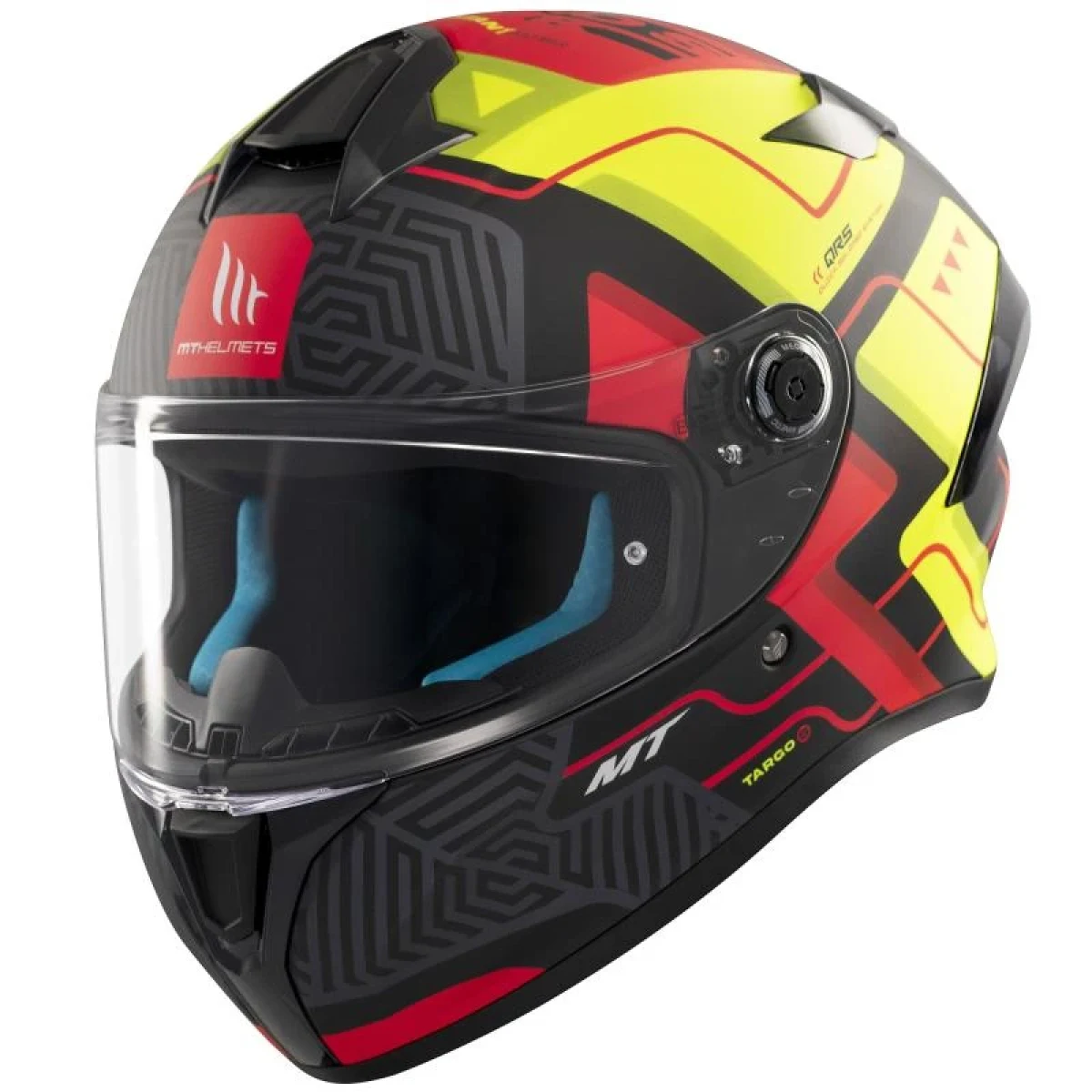 MT Helmets Targo S Brik matná černo-žlutá - Velikost: 55-56 | Barva: Čierna · záber 1