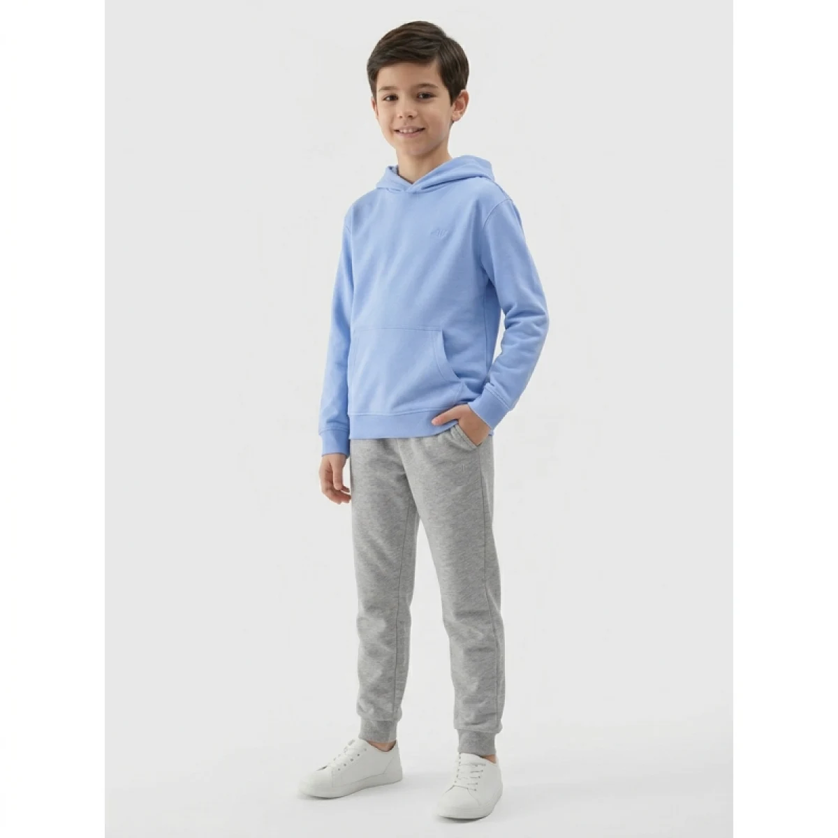 Chlapčenská mikina s kapucňou 4F JUNIOR SWEATSHIRT M2325-33S-BLUE · záber 3