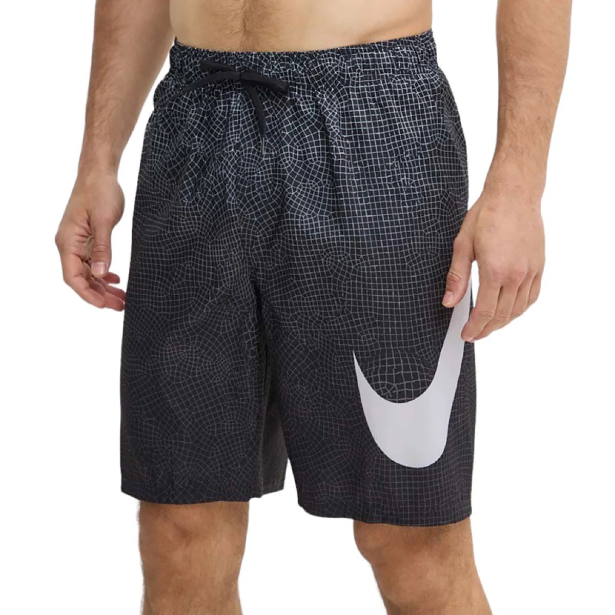 Pánské plavky NIKE SWIM Grid Swoosh Breaker 9 inch-001-Black · záber 2