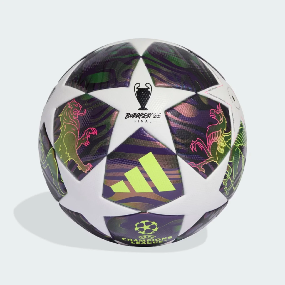 Futbalová lopta ADIDAS UCL LGE BOX F DPURPL WHITE SYELLO · záber 2