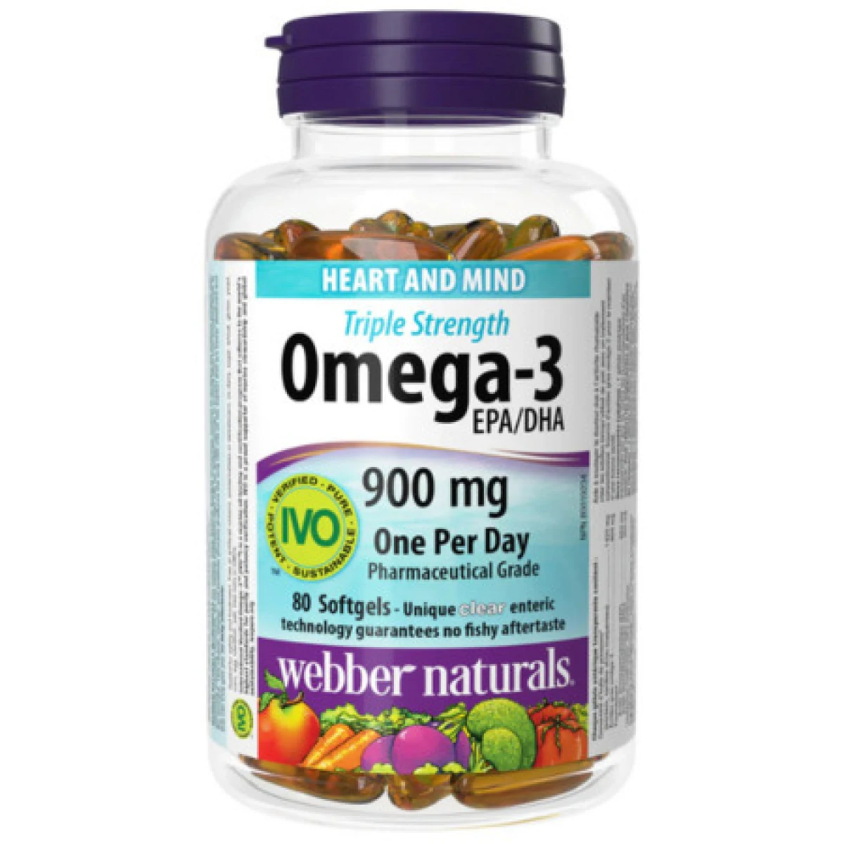 WEBBER NATURALS Omega-3 900 mg 80 kapsúl · záber 1