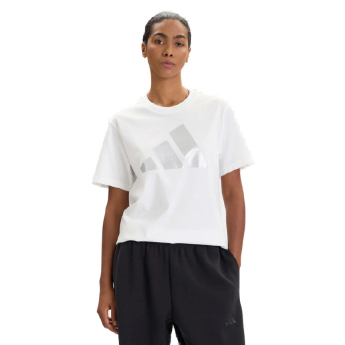 Dámske tričko s krátkym rukávom ADIDAS W C HOL MET T WHITE · záber 1