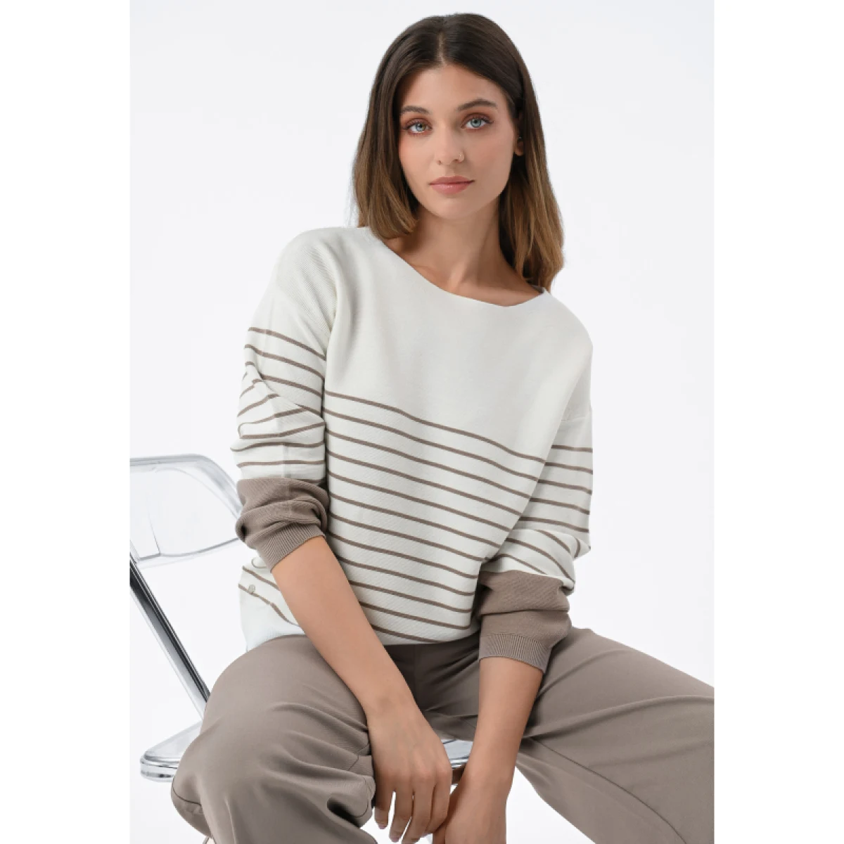 Dámský svetr VOLCANO S-MAGI-BEIGE · záber 3