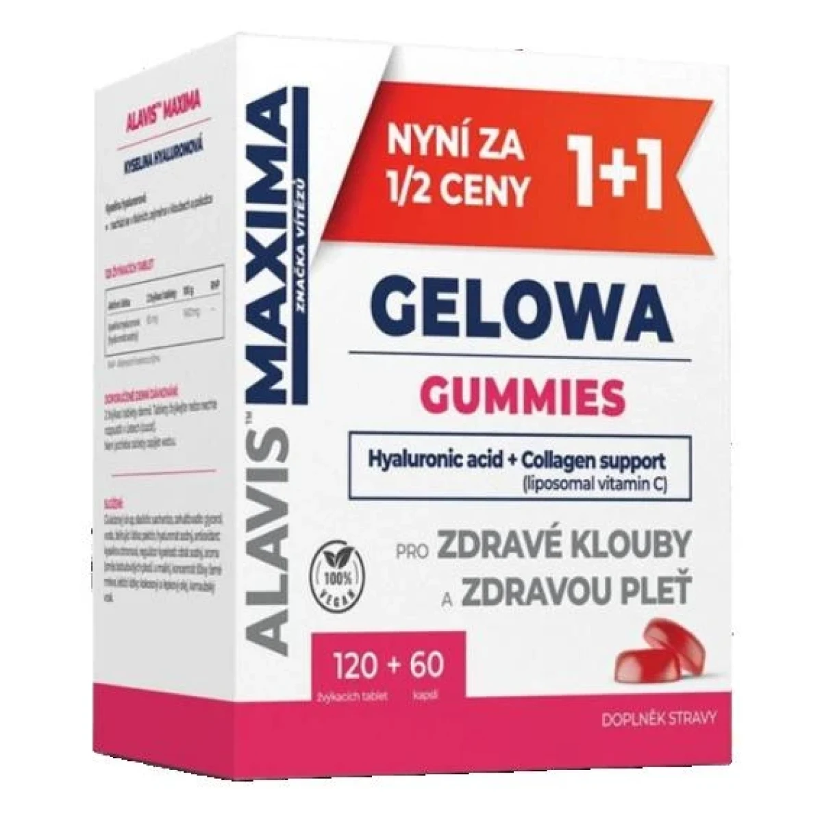 Alavis Maxima Gelowa Gummies 120 tab. + 60 kapslí · záber 1