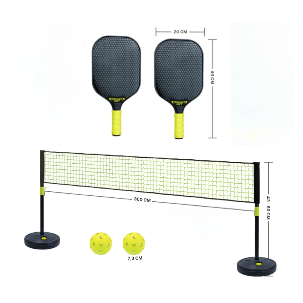 Súprava na pickleball so sieťou inSPORTline RPS300 · záber 2