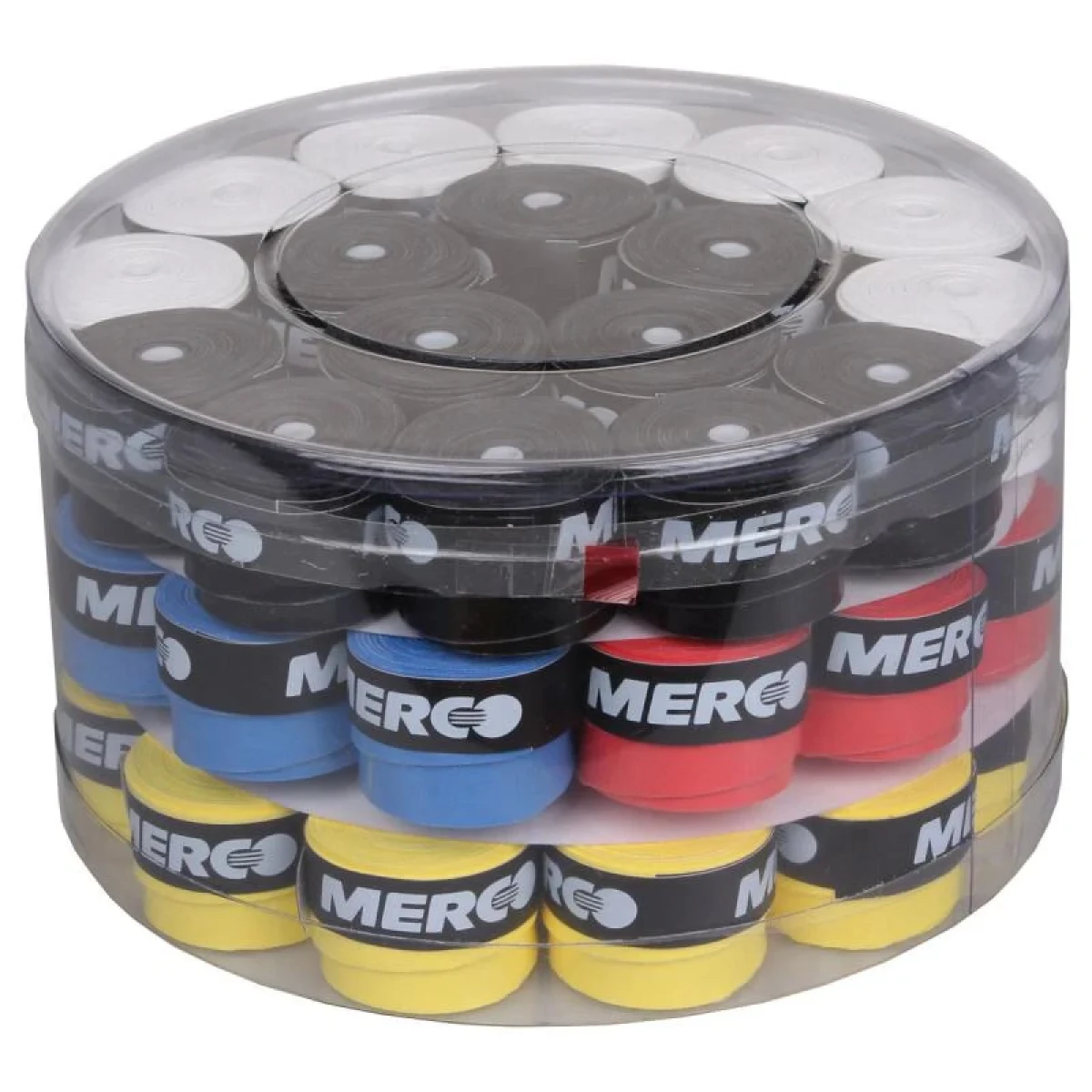 Merco Team overgrip omotávka tl. 0,75 mm / box 50 ks mix barev · záber 1
