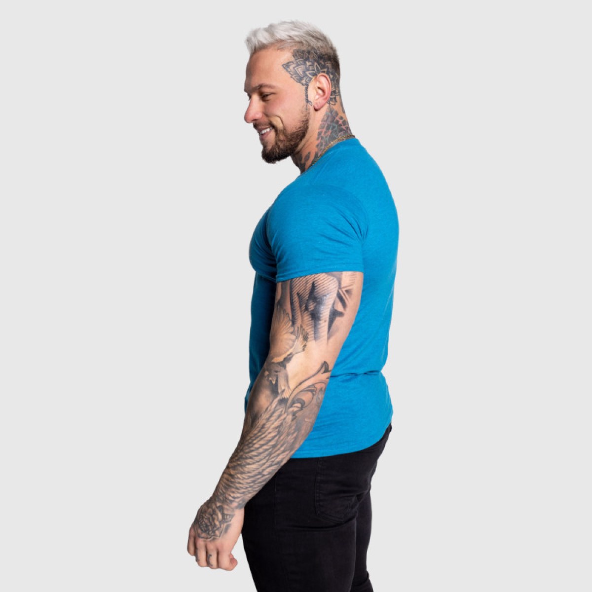 Pánske športové tričko Iron Aesthetics Urban, modré · záber 3