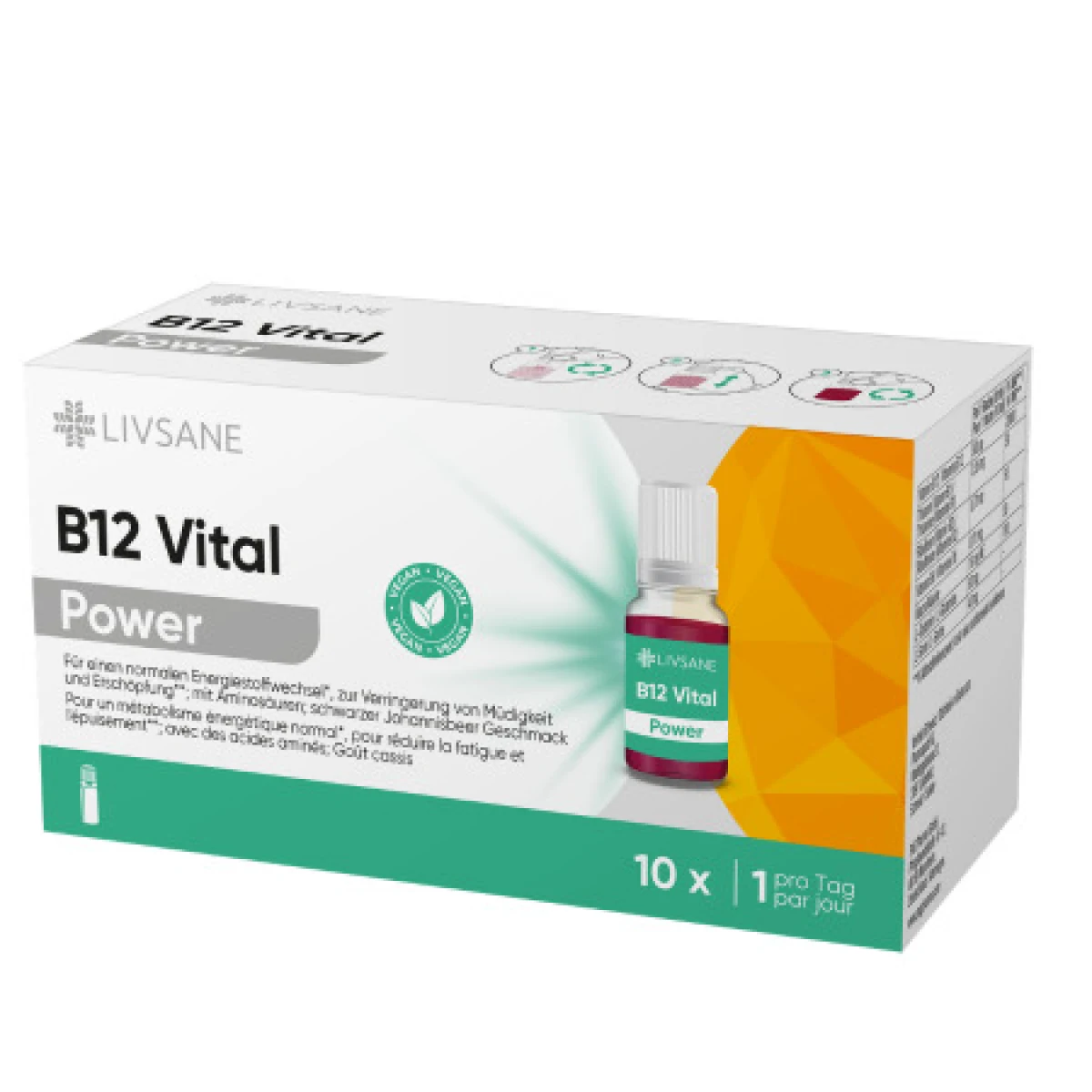LIVSANE B12 životná sila 10 x 10 ml · záber 2