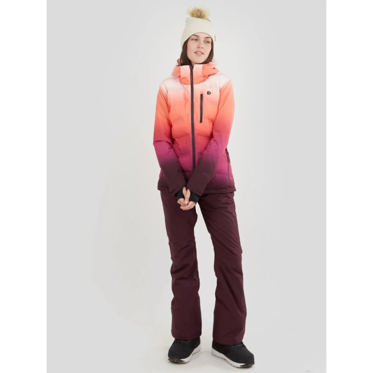 Dámská lyžařská bunda FUNDANGO Pumila Padded Jacket-354-sugar coral 2QAD103 · záber 4