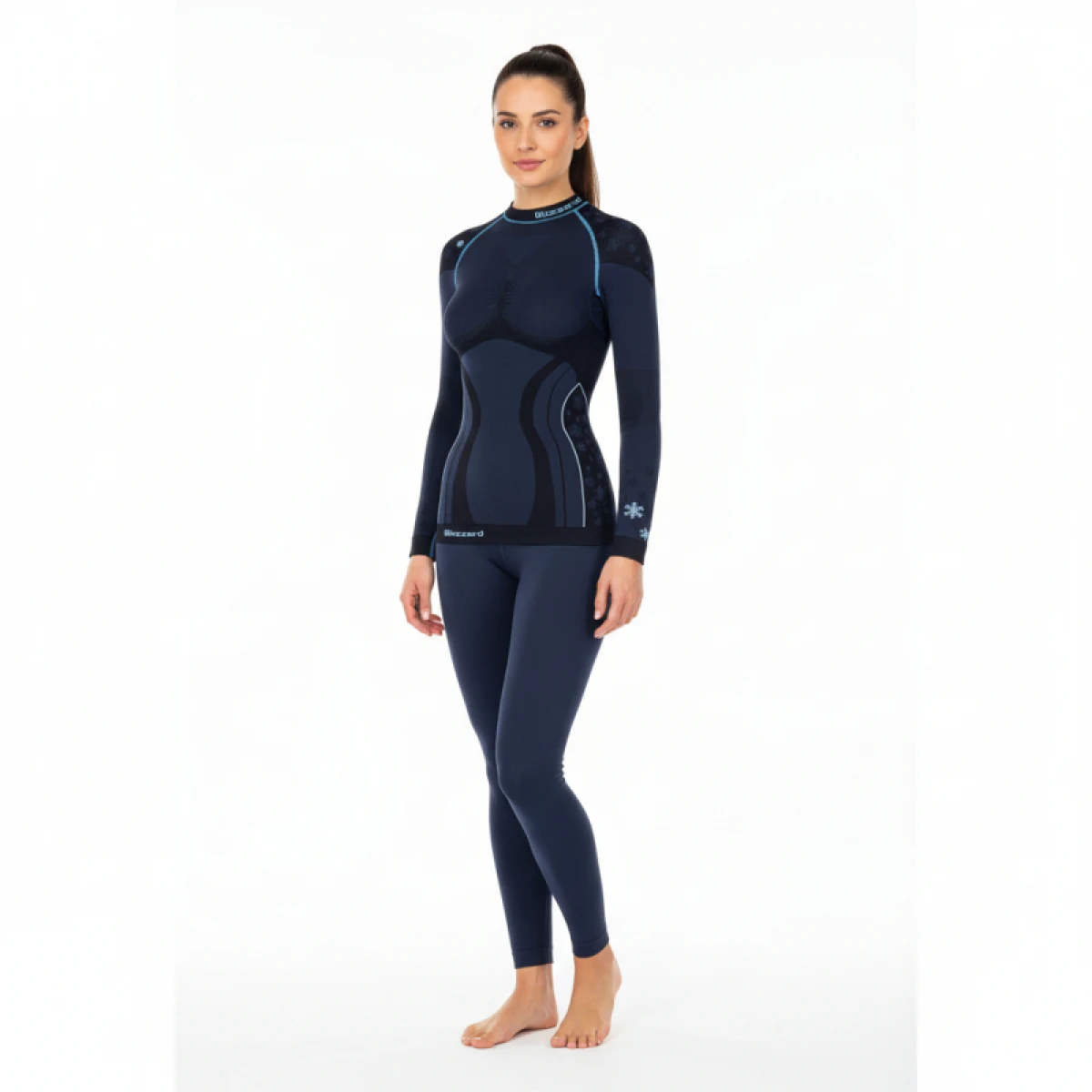 Dámské termo tričko s dlouhým rukávem BLIZZARD CLASSIC CUT-Viva long sleeve, anthracite light blue-21 22 · záber 2