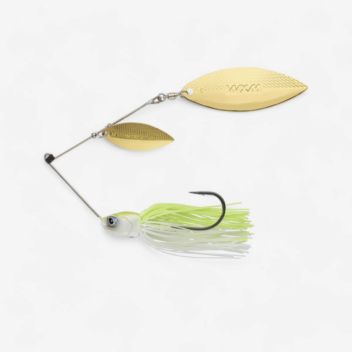 CAPERLAN Nástraha Spinnerbait Spino PK 28 g biela/žltozelená bez · záber 1