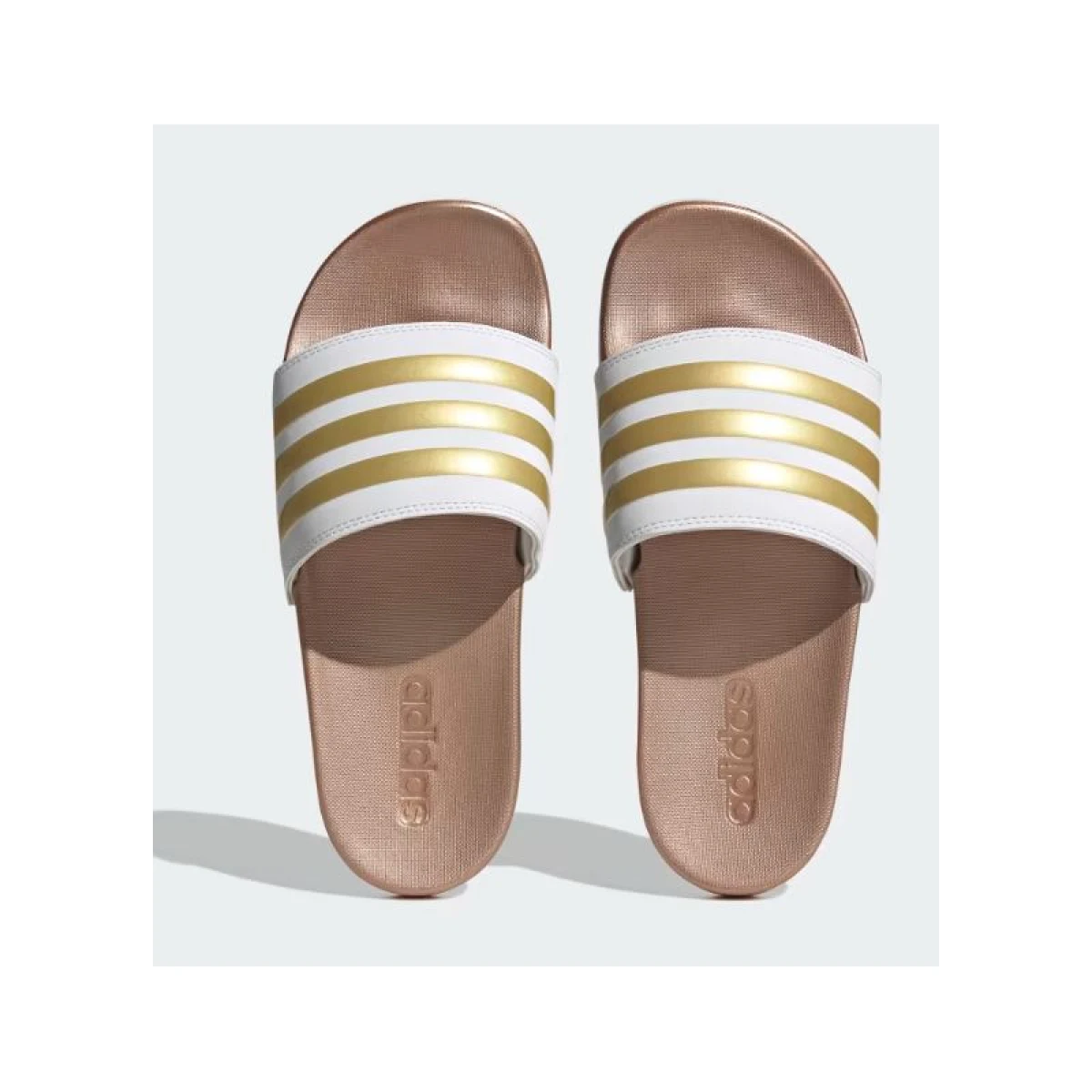 Dámské pantofle (plážová obuv) ADIDAS Adilette Comfort W cloud white cloud white matte gold · záber 5