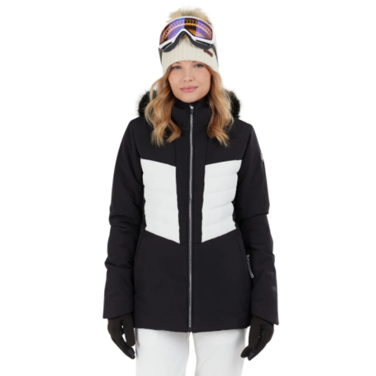 Dámská lyžařská bunda FUNDANGO Salina Padded Jacket-890-black · záber 1