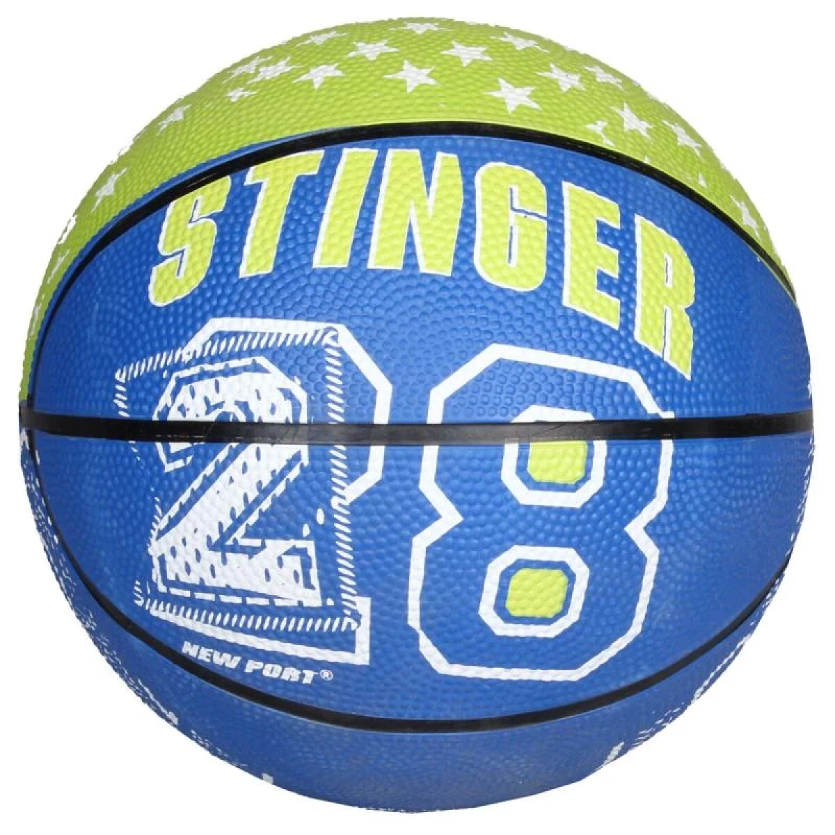New Port Print Mini basketbalový míč zelená POUZE č. 3 (VÝPRODEJ) · záber 2