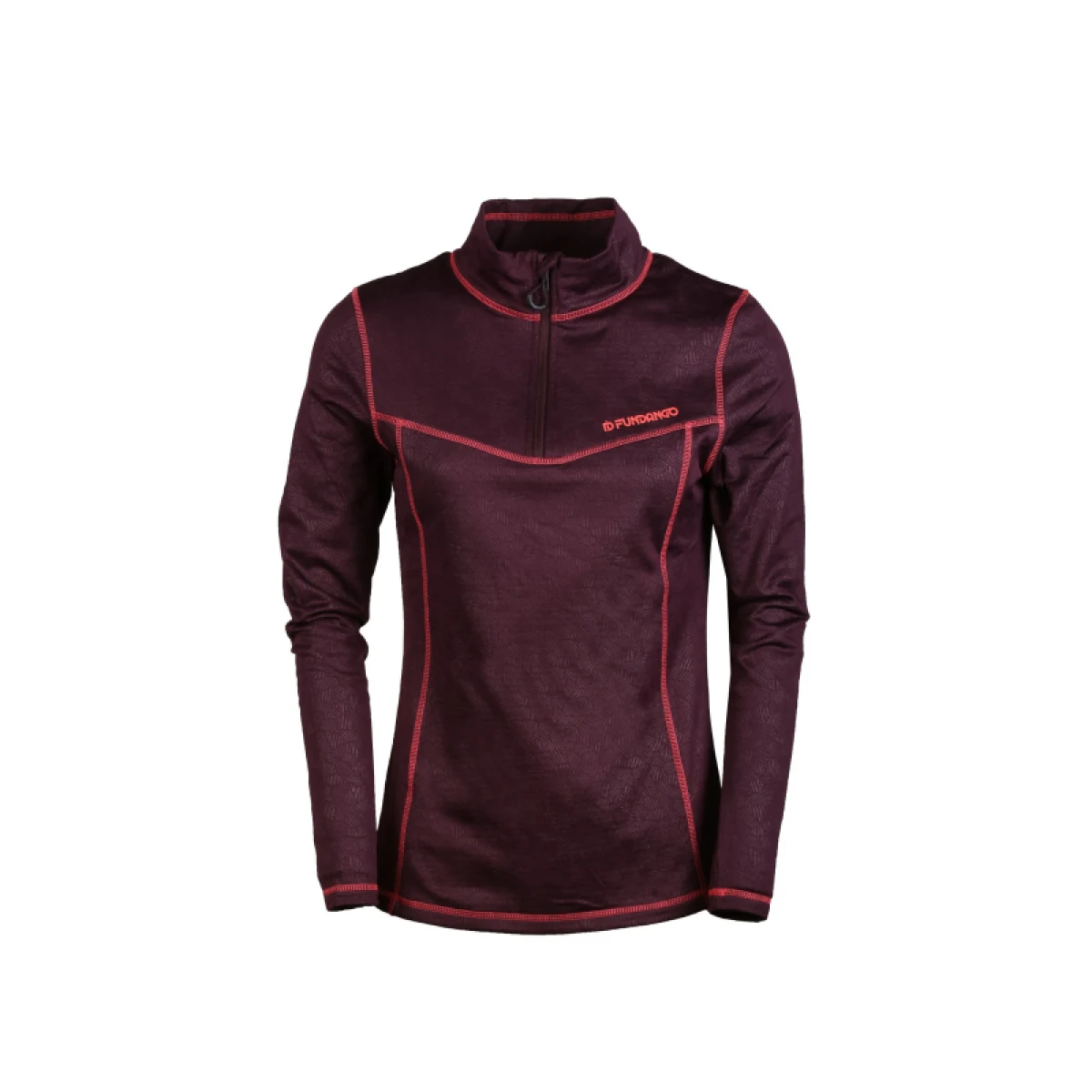 Dámska lyžiarska mikina s 1 2 zipsom FUNDANGO Vanda-398-aubergine · záber 4
