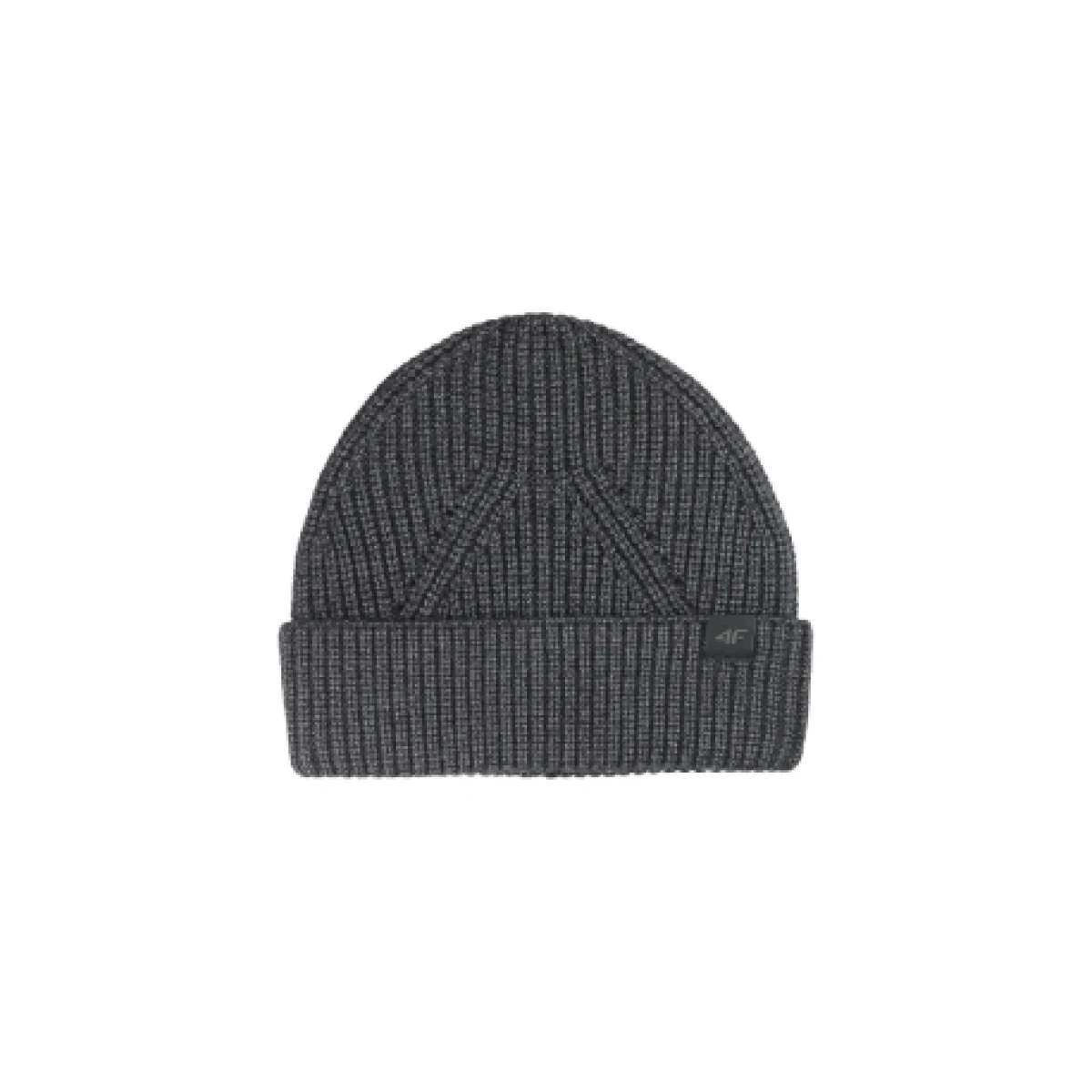 Pánska zimná čiapka 4F CAP WAW25ACAPM576-20M DEEP BLACK MELANGE · záber 1