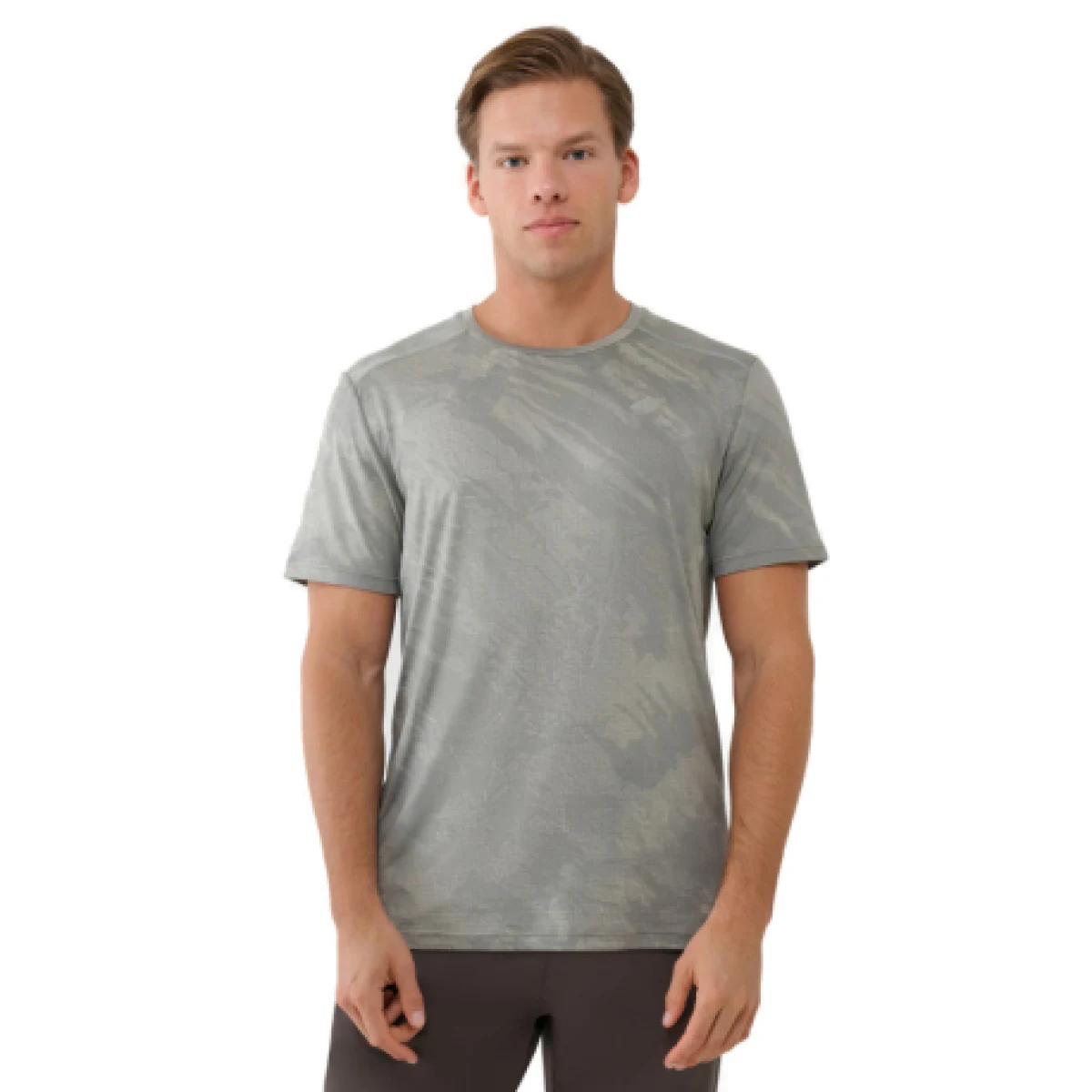 Pánské tréninkové tričko s krátkým rukávem 4F TSHIRT FNK M1216-44A-OLIVE ALLOVER · záber 1