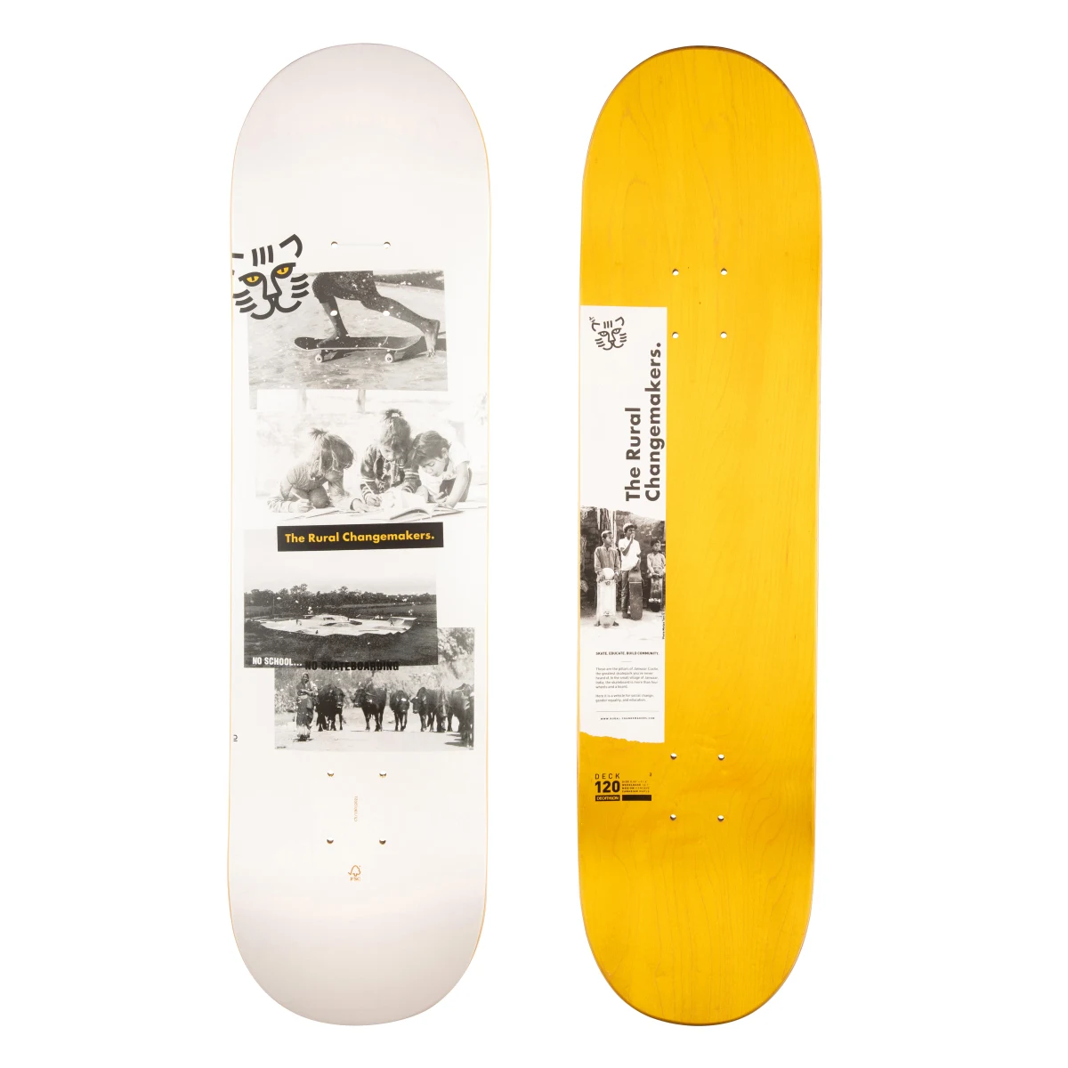 DECATHLON Skateboardová doska z javora - Veľkosť: 8, 120 · záber 1