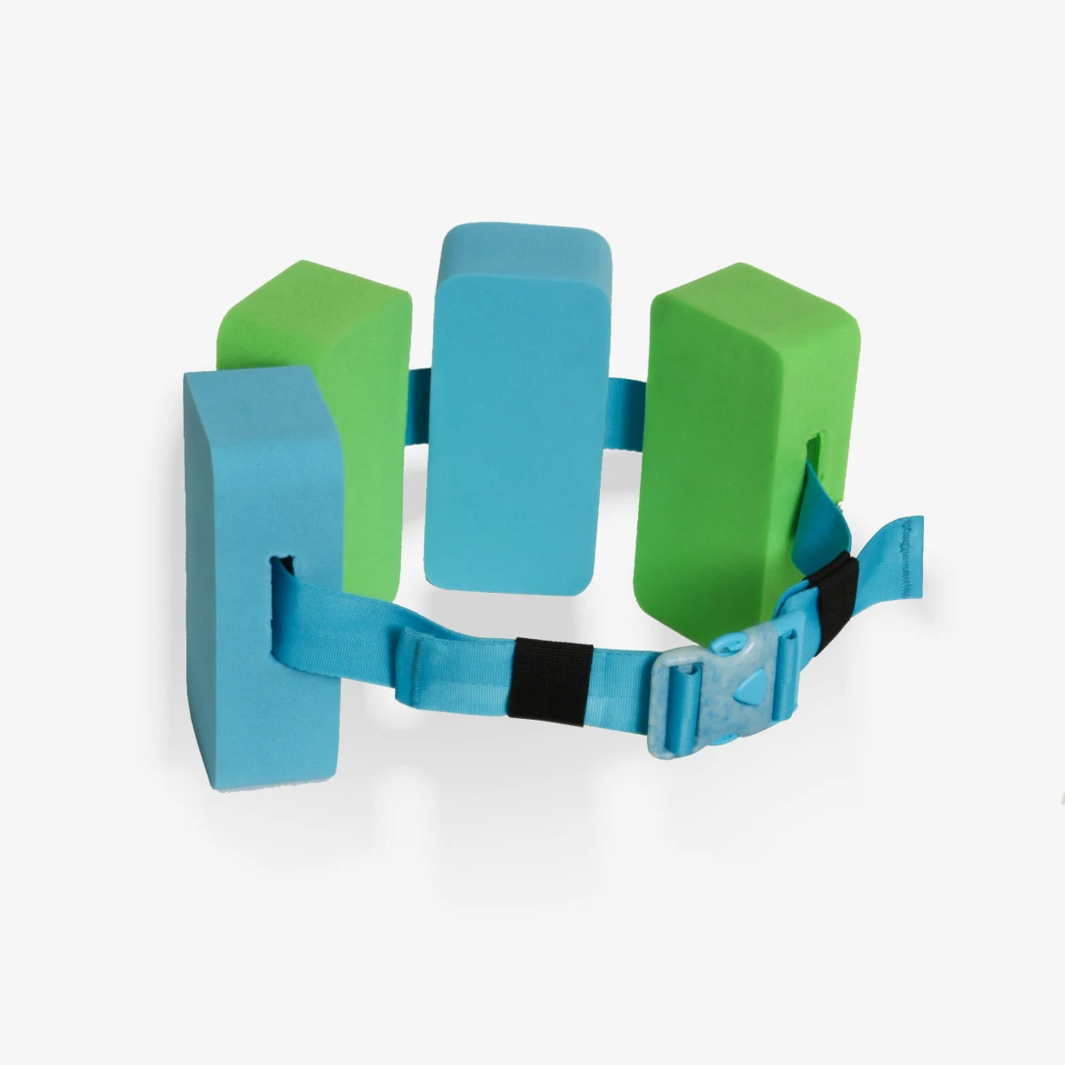 DECATHLON Detský plavecký pás 15 – 60 kg s penovými blokmi modro-zelený bez · záber 1