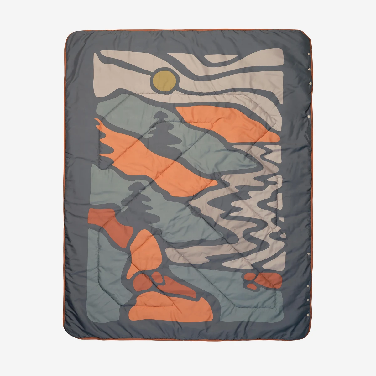 QUECHUA Hrejivá kempingová prikrývka 3 v 1 175 × 135 cm oranžová bez · záber 1