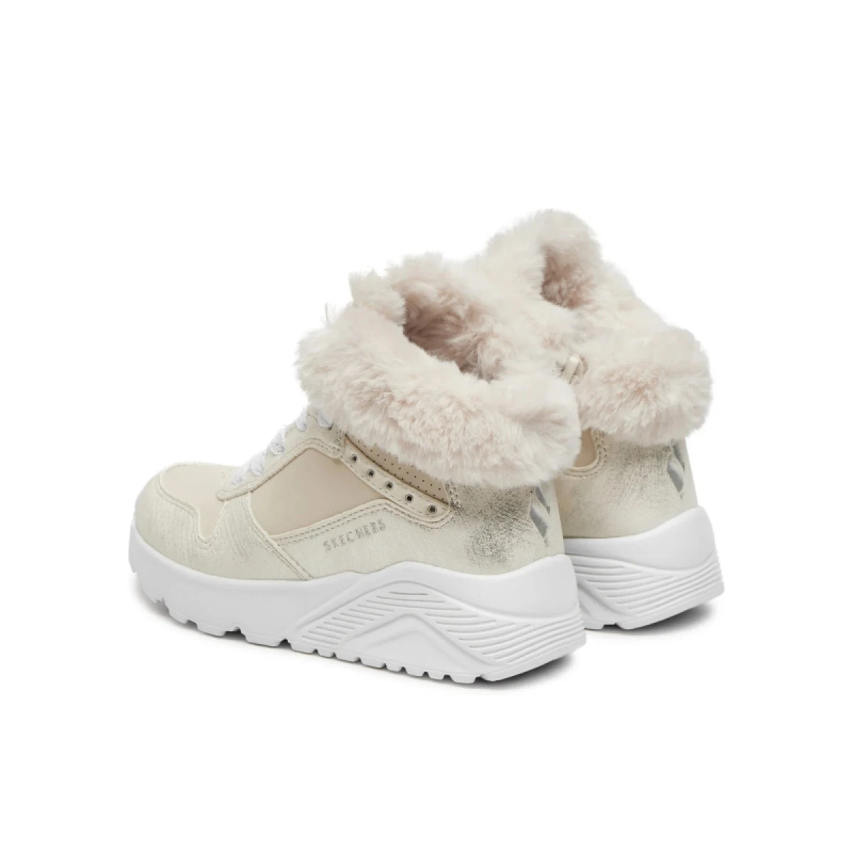 Dívčí kotníkové zimní boty SKECHERS Uno Lite Comfurt Collar natural · záber 3