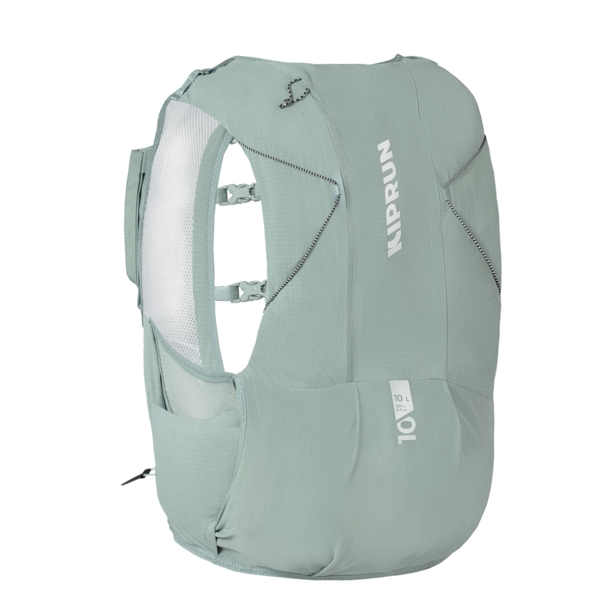 KIPRUN Unisex bežecká trailová vesta BAG 900 10 l zelená + hydrovak 1 l XL · záber 1