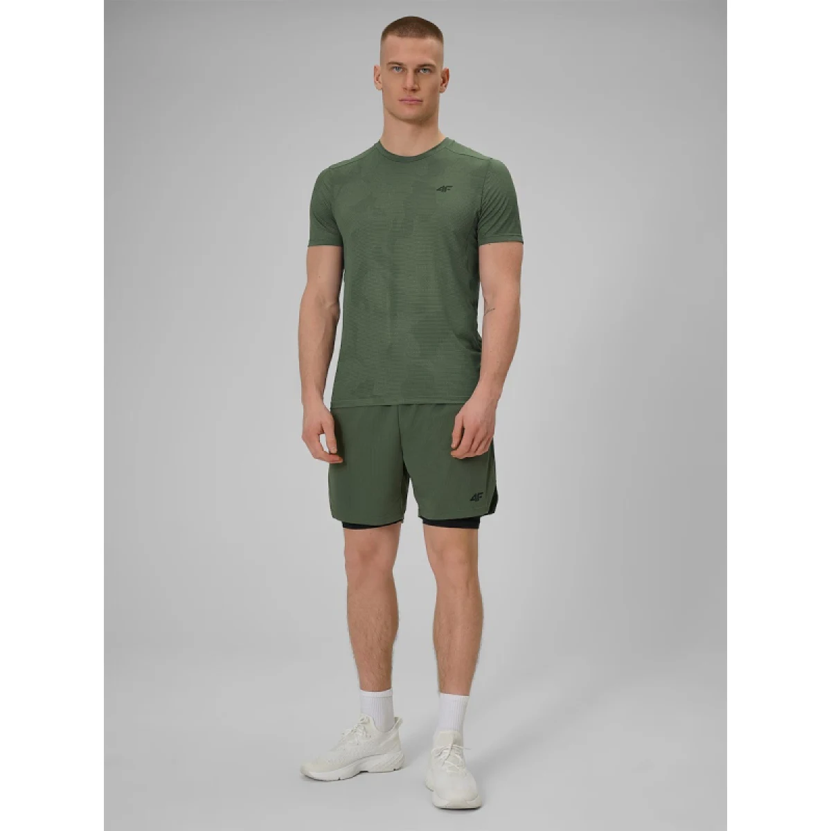 Pánské tréninkové kraťasy 4F SHORTS FNK M1259-43S-KHAKI · záber 4